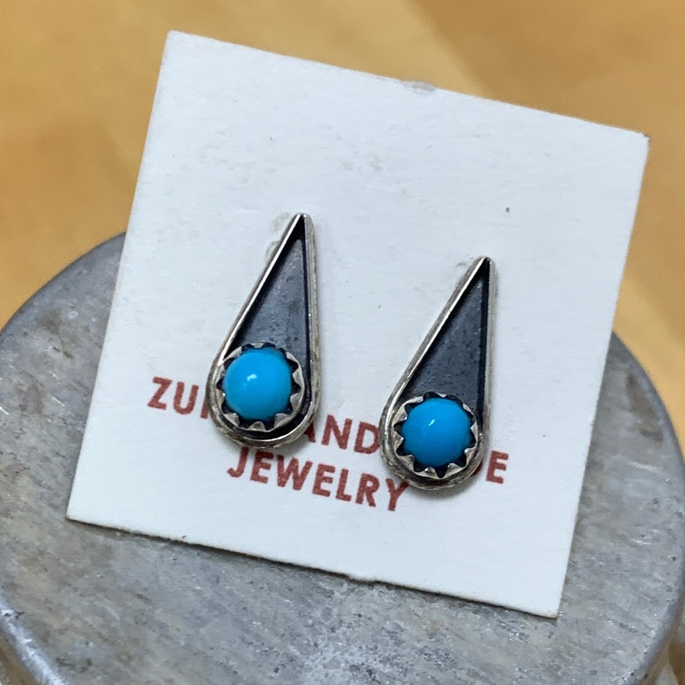 Zuni Turquoise Stud Earrings